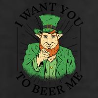 I Want You To Beer Me St Patrick's Day Adult Drive Performance Visor