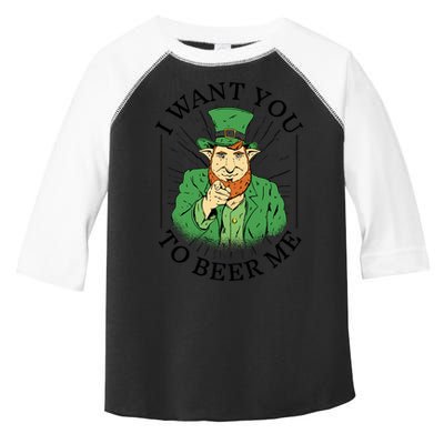 I Want You To Beer Me St Patrick's Day Toddler Fine Jersey T-Shirt