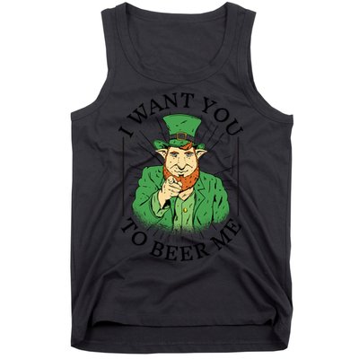 I Want You To Beer Me St Patrick's Day Tank Top