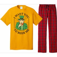 I Want You To Beer Me St Patrick's Day Pajama Set