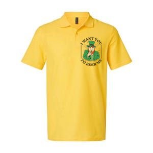 I Want You To Beer Me St Patrick's Day Softstyle Adult Sport Polo