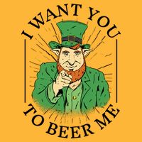 I Want You To Beer Me St Patrick's Day Golf Towel