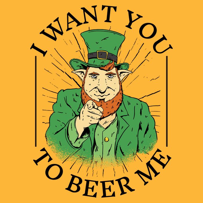I Want You To Beer Me St Patrick's Day Golf Towel