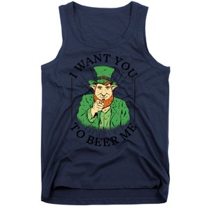 I Want You To Beer Me St Patrick's Day Tank Top