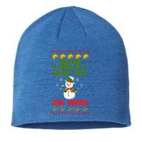 Icy What You Did There Funny Gift Merry Christmas Funny Xmas Great Gift Sustainable Beanie