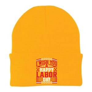 I Wish You A Happy Labor Day Gift Knit Cap Winter Beanie