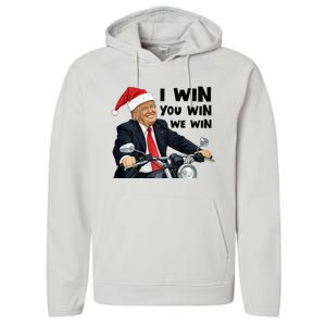 I Win You Win We Win Trump Performance Fleece Hoodie