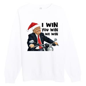 I Win You Win We Win Trump Premium Crewneck Sweatshirt