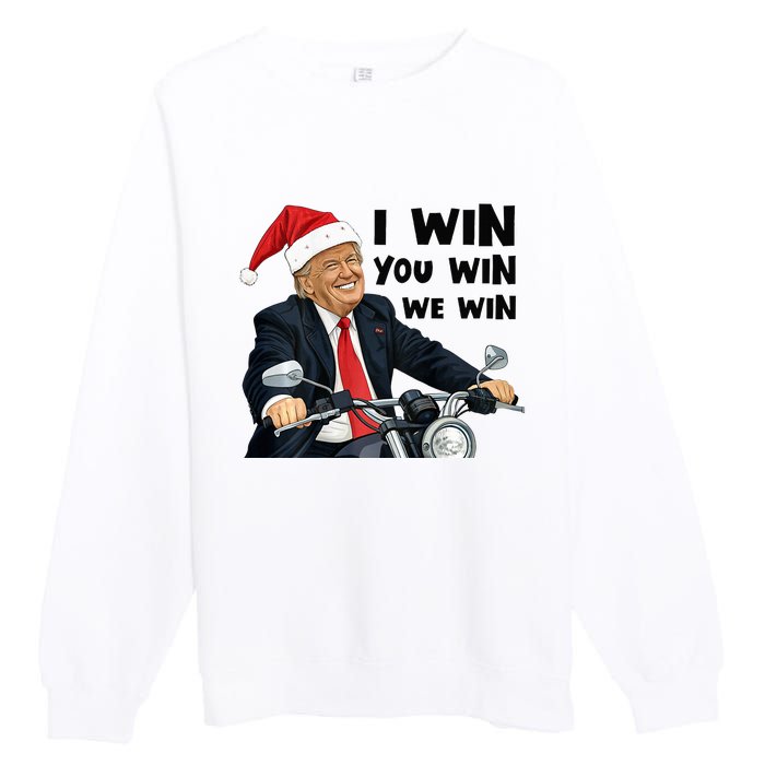 I Win You Win We Win Trump Premium Crewneck Sweatshirt