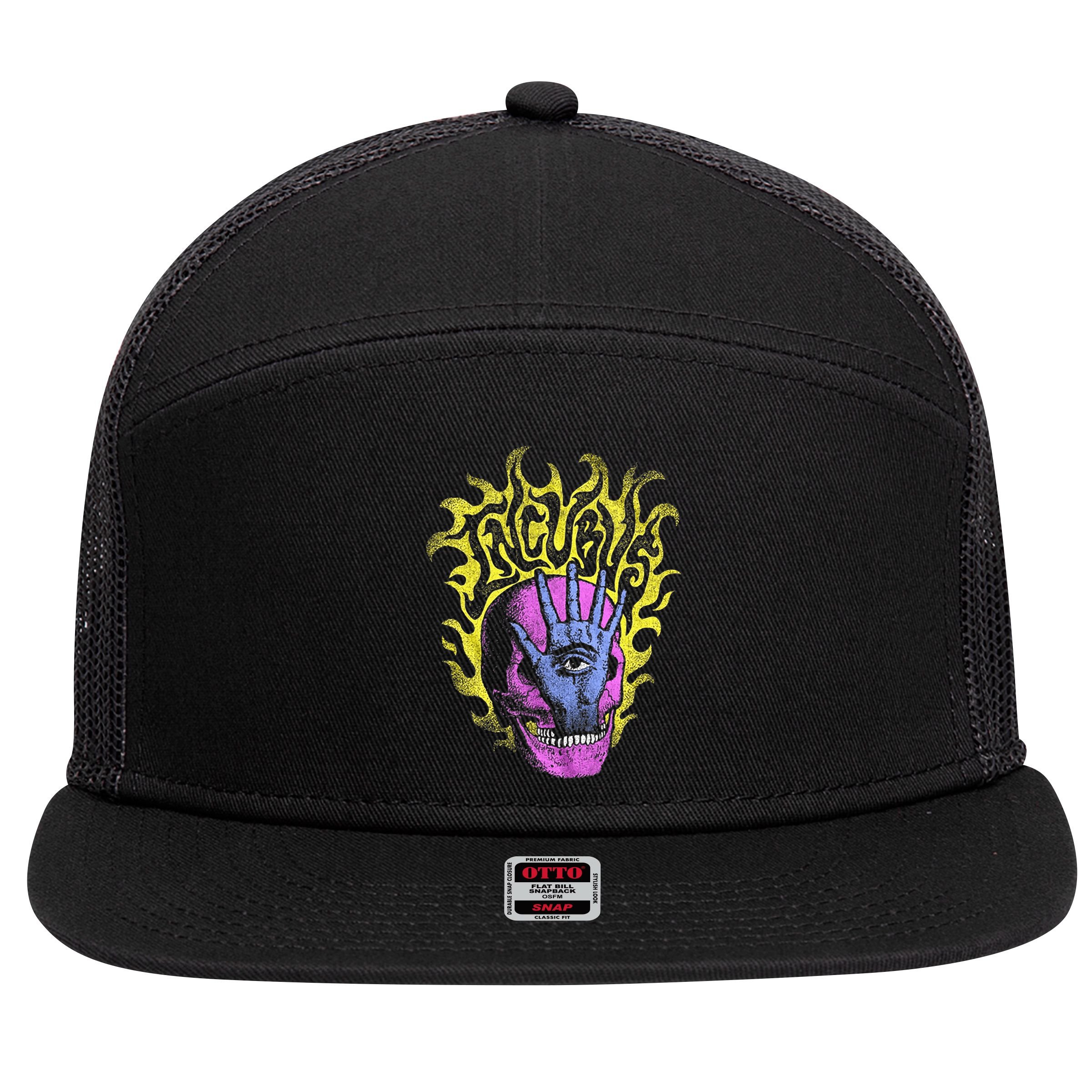 I.N.C.U.B.U.S Wish You Were Here Love Hurts 7 Panel Mesh Trucker Snapback Hat