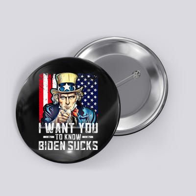 I want you to know Biden sucks - I want you  Button