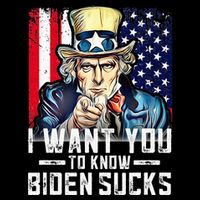 I want you to know Biden sucks - I want you  Button