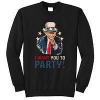 I Want You To Party! 4th Of July Donald Trump patriotic Sweatshirt