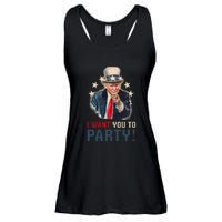 I Want You To Party! 4th Of July Donald Trump patriotic Ladies Essential Flowy Tank