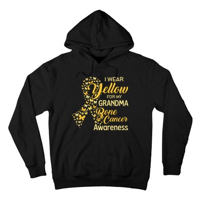 I Wear Yellow For My Grandma Bone Cancer Awareness Hoodie