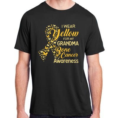 I Wear Yellow For My Grandma Bone Cancer Awareness Adult ChromaSoft Performance T-Shirt