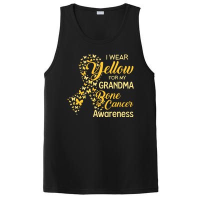 I Wear Yellow For My Grandma Bone Cancer Awareness PosiCharge Competitor Tank