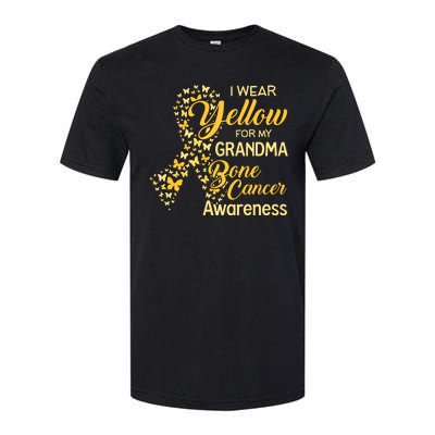 I Wear Yellow For My Grandma Bone Cancer Awareness Softstyle CVC T-Shirt