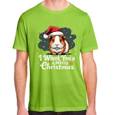 I Wheek You A Merry Christmas Cute Guinea Pigg Pigmas Adult ChromaSoft Performance T-Shirt