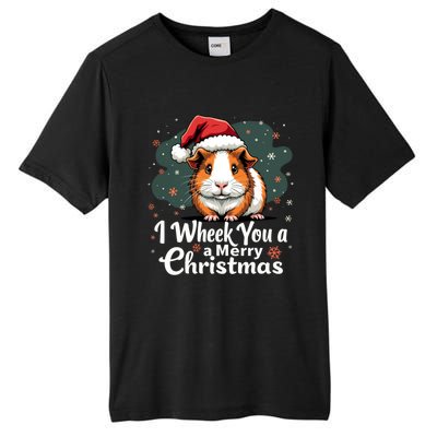 I Wheek You A Merry Christmas Cute Guinea Pigg Pigmas Tall Fusion ChromaSoft Performance T-Shirt