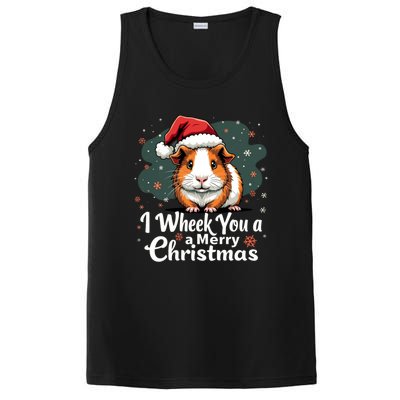 I Wheek You A Merry Christmas Cute Guinea Pigg Pigmas PosiCharge Competitor Tank