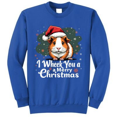 I Wheek You A Merry Christmas Cute Guinea Pigg Pigmas Sweatshirt