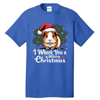 I Wheek You A Merry Christmas Cute Guinea Pigg Pigmas Tall T-Shirt