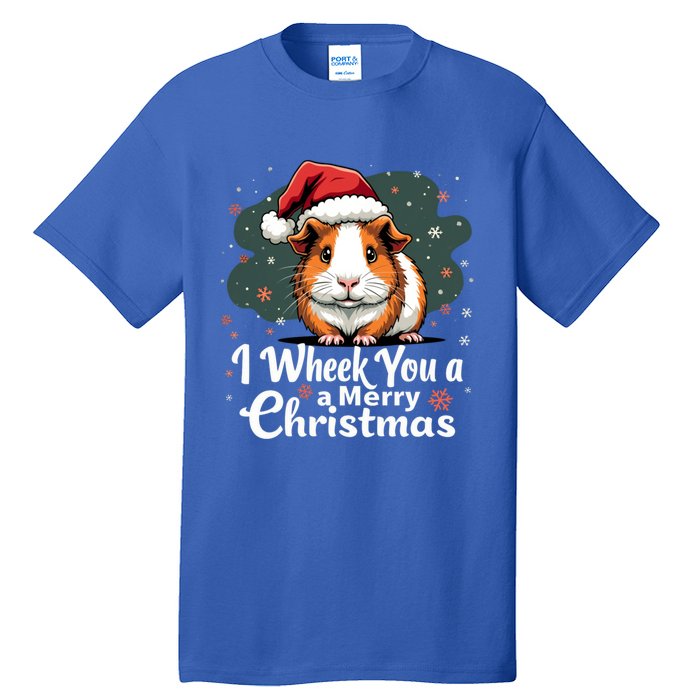 I Wheek You A Merry Christmas Cute Guinea Pigg Pigmas Tall T-Shirt