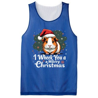 I Wheek You A Merry Christmas Cute Guinea Pigg Pigmas Mesh Reversible Basketball Jersey Tank