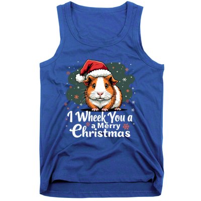 I Wheek You A Merry Christmas Cute Guinea Pigg Pigmas Tank Top