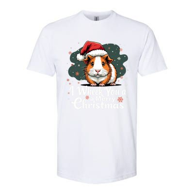 I Wheek You A Merry Christmas Cute Guinea Pigg Pigmas Softstyle CVC T-Shirt