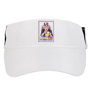 I Want You To Drink Beer Adult Drive Performance Visor