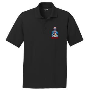 I Want You To Bring Me More Beer 4th Of July Uncle Sam Skull Cute Gift PosiCharge RacerMesh Polo