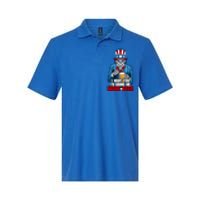 I Want You To Bring Me More Beer 4th Of July Uncle Sam Skull Cute Gift Softstyle Adult Sport Polo