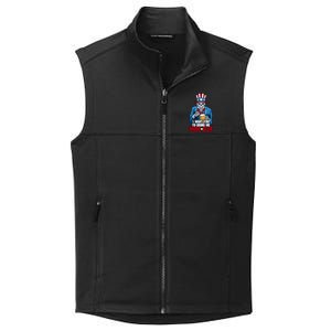 I Want You To Bring Me More Beer 4th Of July Uncle Sam Skull Cute Gift Collective Smooth Fleece Vest