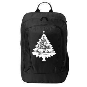 I Wish You A Merry Christmas And A Happy New Year City Backpack