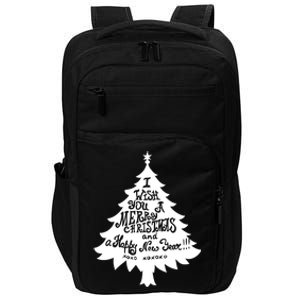 I Wish You A Merry Christmas And A Happy New Year Impact Tech Backpack