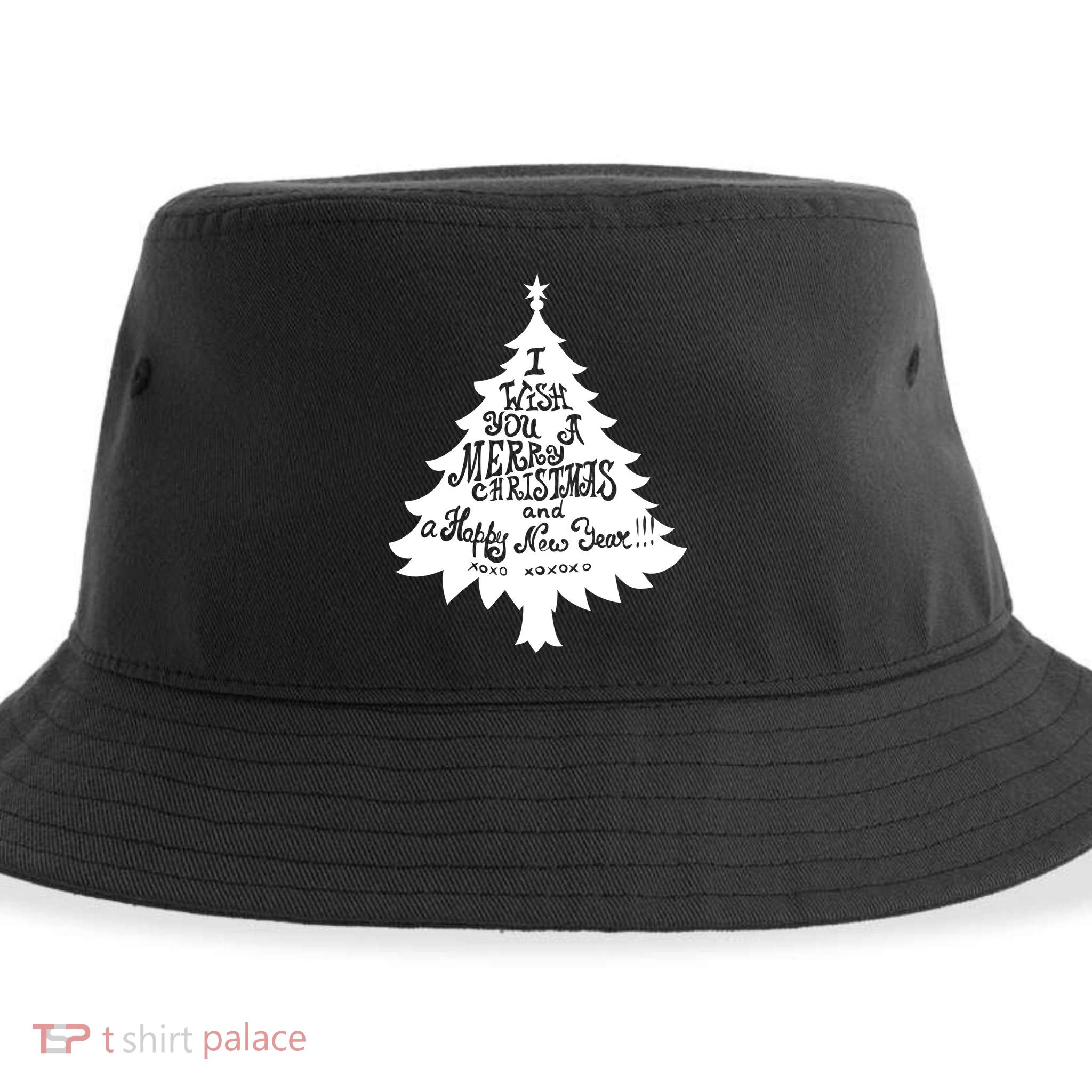 I Wish You A Merry Christmas And A Happy New Year Sustainable Bucket Hat