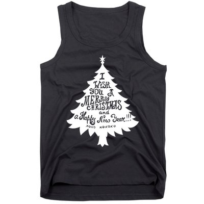 I Wish You A Merry Christmas And A Happy New Year Tank Top