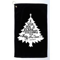 I Wish You A Merry Christmas And A Happy New Year Golf Towel