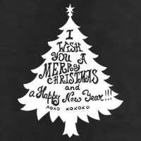 I Wish You A Merry Christmas And A Happy New Year Golf Towel
