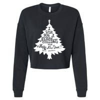 I Wish You A Merry Christmas And A Happy New Year Cropped Pullover Crew