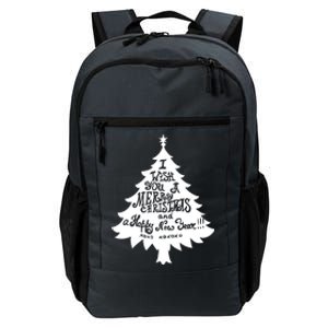 I Wish You A Merry Christmas And A Happy New Year Daily Commute Backpack