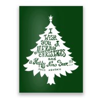 I Wish You A Merry Christmas And A Happy New Year Poster