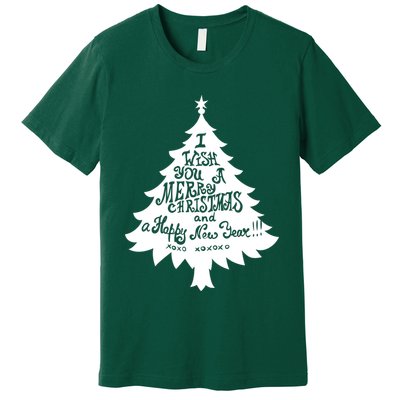 I Wish You A Merry Christmas And A Happy New Year Premium T-Shirt