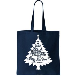 I Wish You A Merry Christmas And A Happy New Year Tote Bag