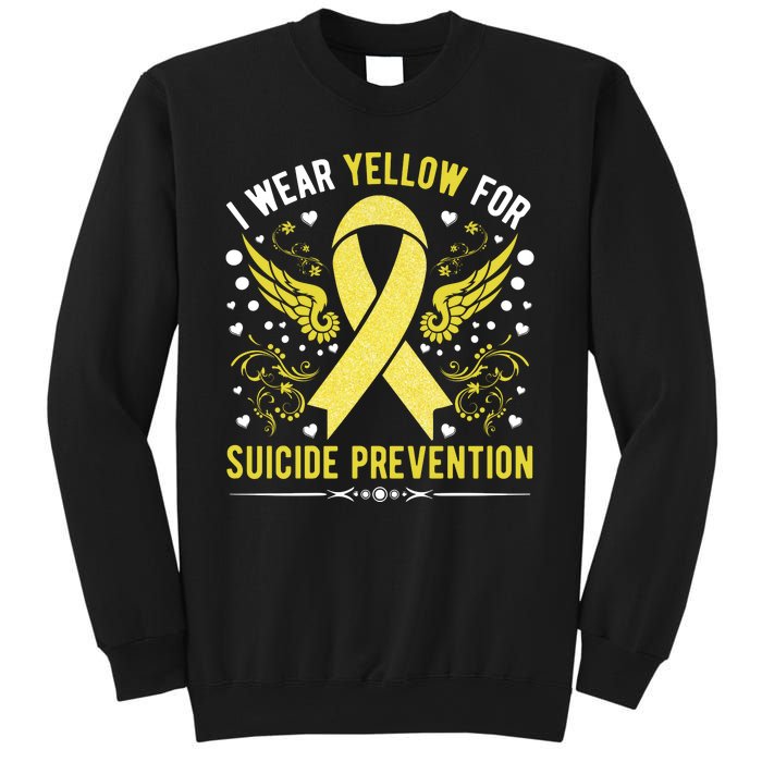 I Wear Yellow For Suicide Prevention Awareness Sweatshirt