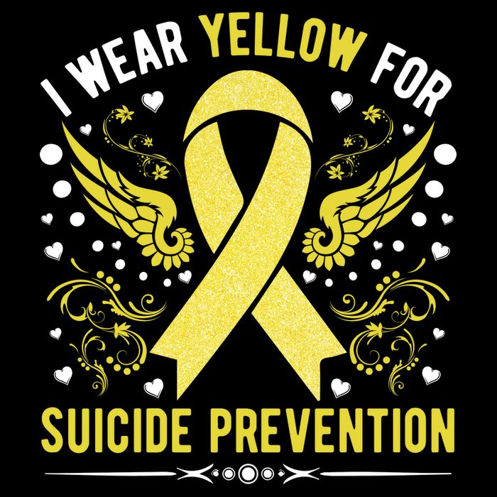 I Wear Yellow For Suicide Prevention Awareness Sweatshirt