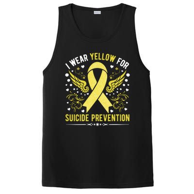 I Wear Yellow For Suicide Prevention Awareness PosiCharge Competitor Tank