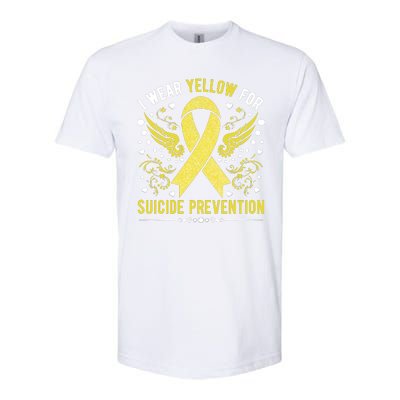 I Wear Yellow For Suicide Prevention Awareness Softstyle CVC T-Shirt